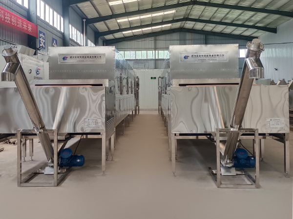 粉體隧道式微波烘干設備交付江西客戶